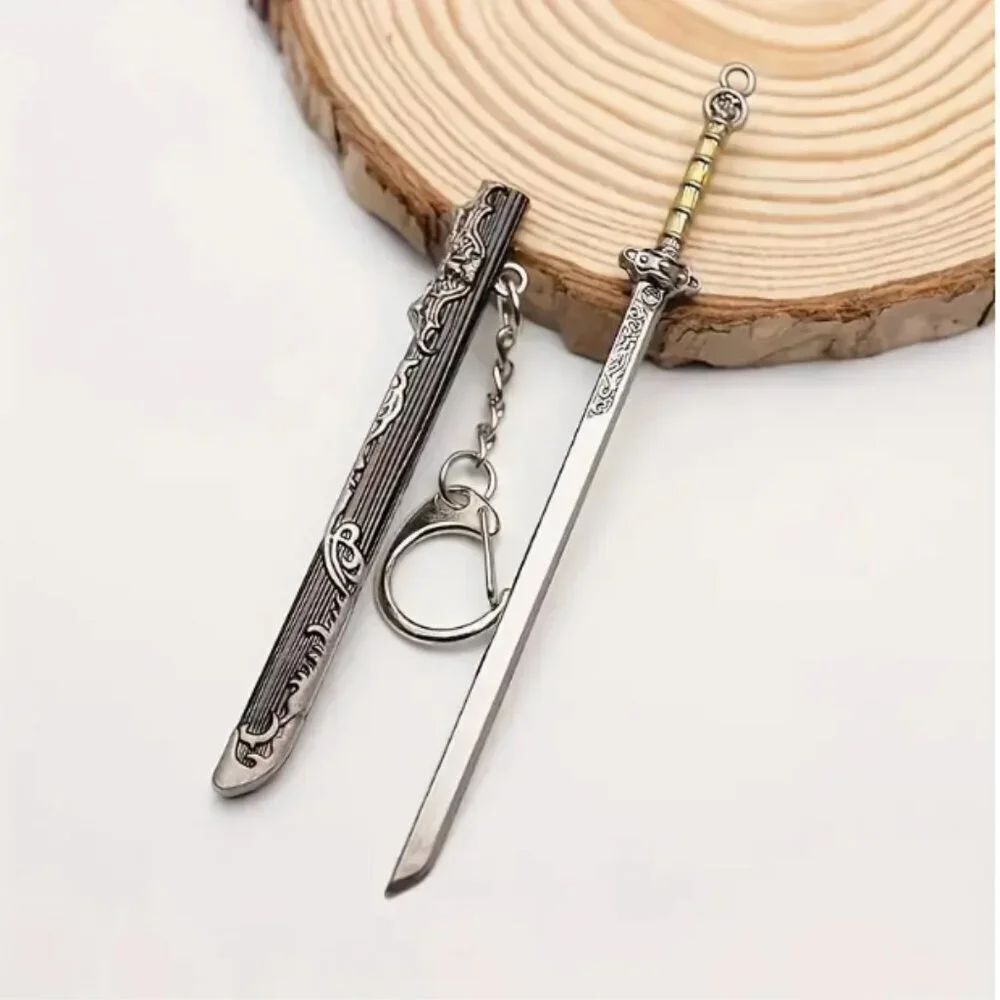 Sword Keychain with Sheath Mini Sword Random Metal #2 NWT